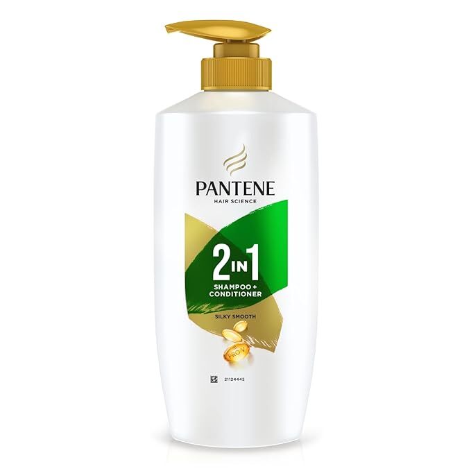 Pantene Advanced HAirFall Solutions 2 In 1 Shampoo + Conitioner Silky Smooth Care, 650Ml