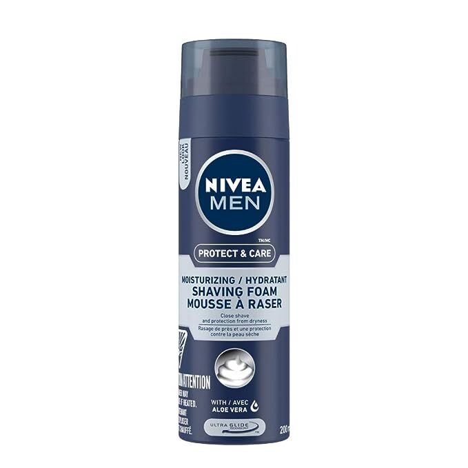 NIVEA MEN Shaving Protect & Care Shaving Foam, 200 ml