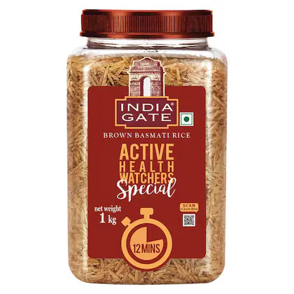 India Gate 12 Min Active Health Special Brown Basmati Rice 1 kg