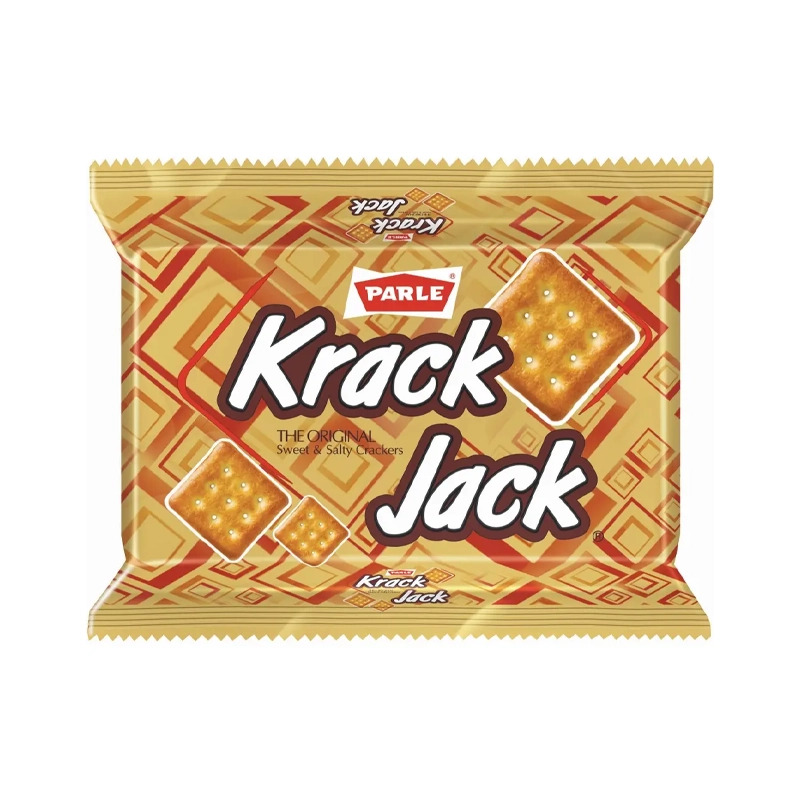 Parle Krack Jack The Original Sweet & Salty Crackers Biscuits 119.7G