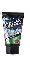 Gatsby Cooling Face Wash Oil Control Clay Powder 1 MIllion Scrub Reduces 100gm