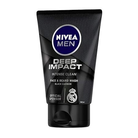 Nivea men deep impact facewash, 100ml