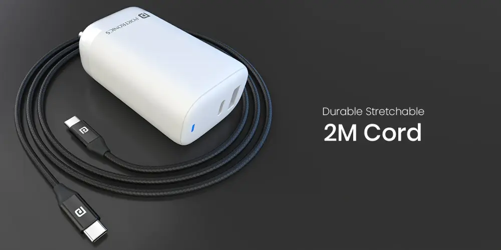 Portronics Adapto 65W Turbo Charger For Multiple Devices