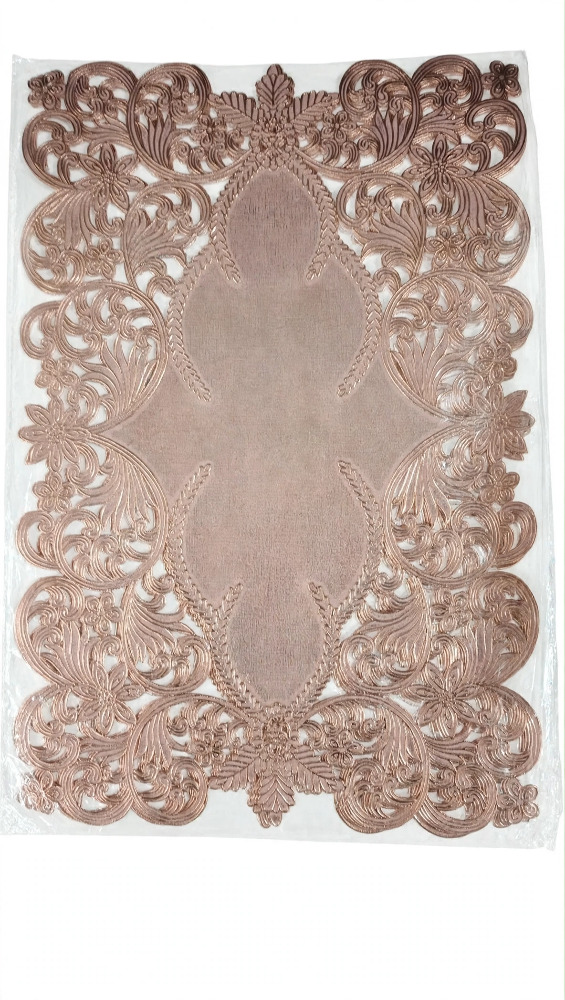 Luxury Rose Gold Lace Placemat Set of 6