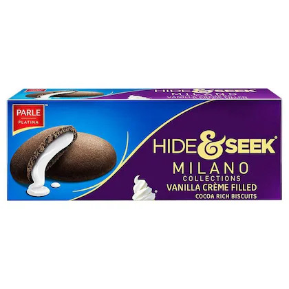 Parle platina hide & seek milano collections vanilla creme fillrd, 75G