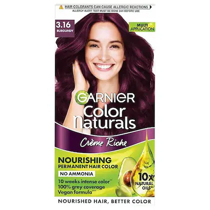 Garnier Naturals Creme Riche Ammonia Free Hair Color, Burgundy (3.16)