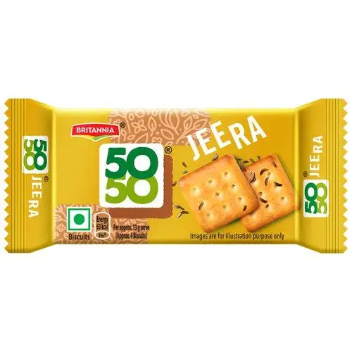 Britannia 50-50 - Jeera Biscuits, 38 g