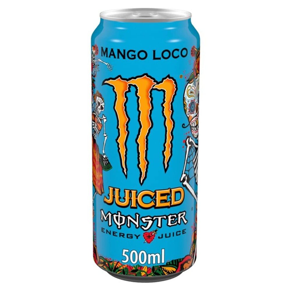 Monster Mango Flavour Mucho loco Energy Drink 500ml