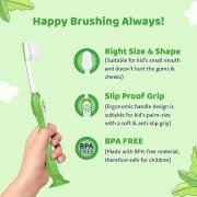 CHICCO TOOTHBRUSH FOR KIDS 1N |GREEN| FOR 3-8 YEAR