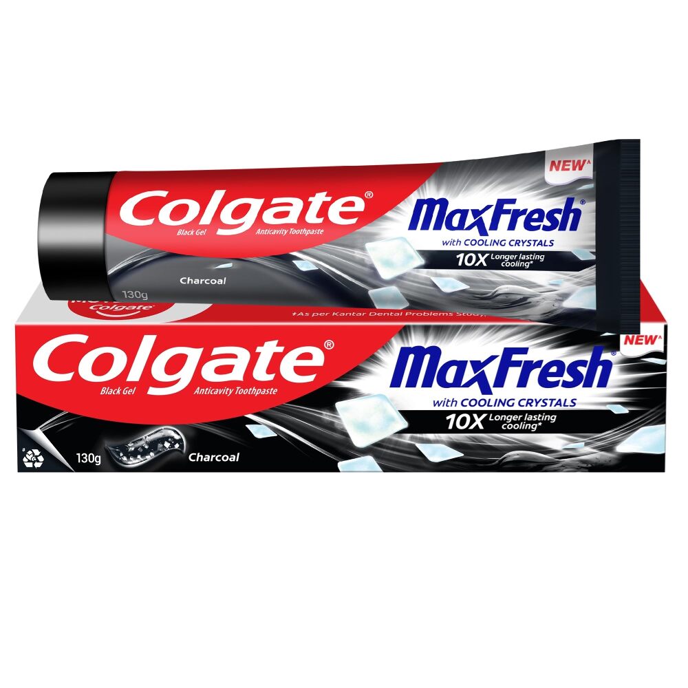 Colgate Black Gel Anticavity Toothpaste Charcoal Max Fresh, 65g
