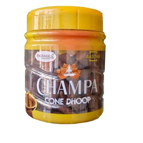 Patanjali Aastha Cone Dhoop (Mogra-Kasturi-Champa) 200g
