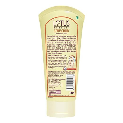 Lotus Herbals APRISCRUB Fresh Apricot Scrub, 100 gm