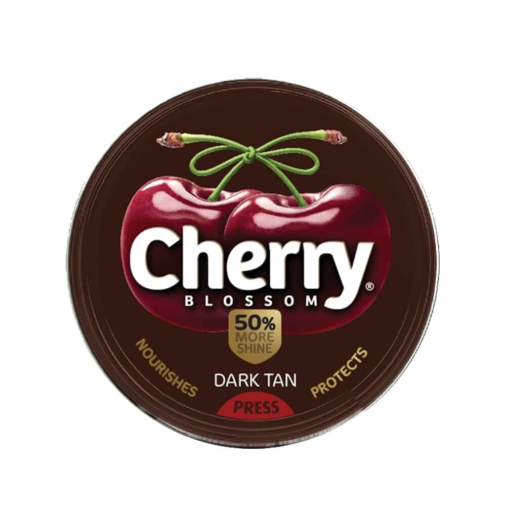 Cherry Blossom Dark Tan Wax Shoe Polish, 15 g