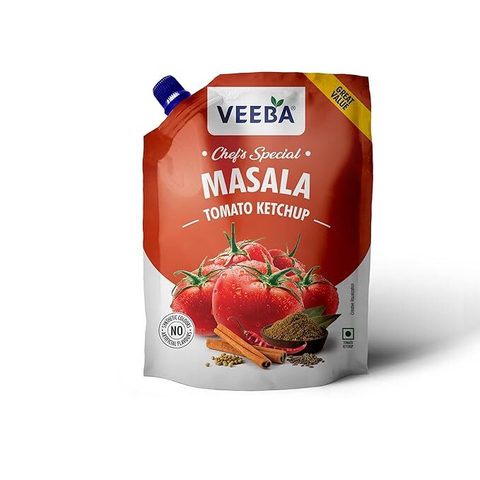 VEEBA Masala Tomato Ketchup Chef's Special, 900 gm