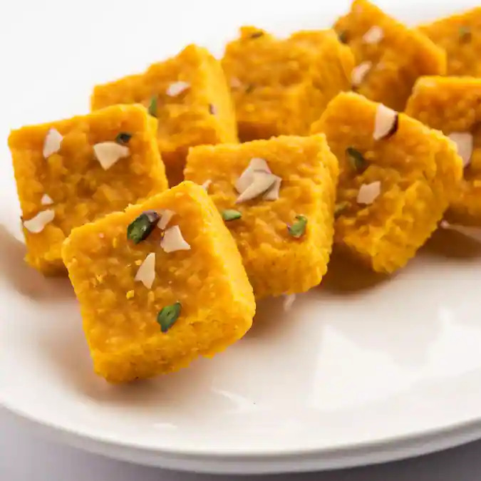 Moong Dal Burfi Sweet