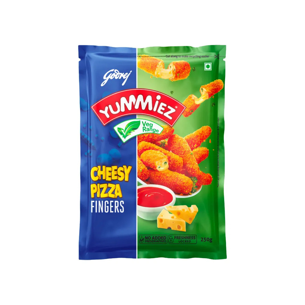 Godrej Yummiez Cheesy Pizza Fingers 250G