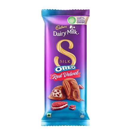 Cadbury Dairy Milk Silk Oreo Red Velvet Chocolate Bar, 130 g