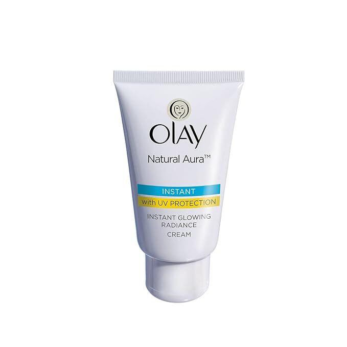 Olay Natural Aura Instant Glowing Radiance Cream with UV Protection, 40 gm