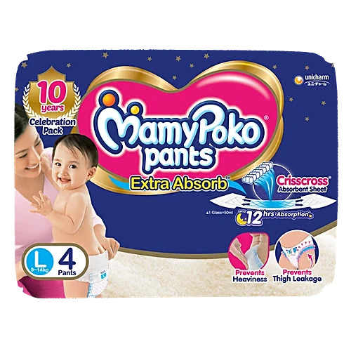 Mamy Poko Pants Extra Absorb 4 Pants L 9-14kg