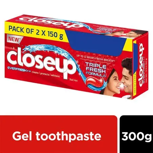 Closeup Everfresh Red Toothpaste Hot, 150 g (Pack of 2)