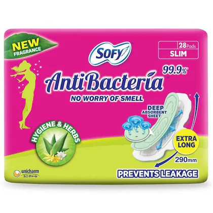 Sofy AntiBacteria Slim XL28Pads