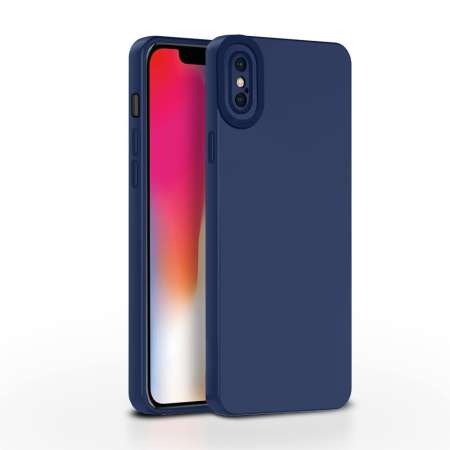 Iphone XS Silicon Back Cover  Blue