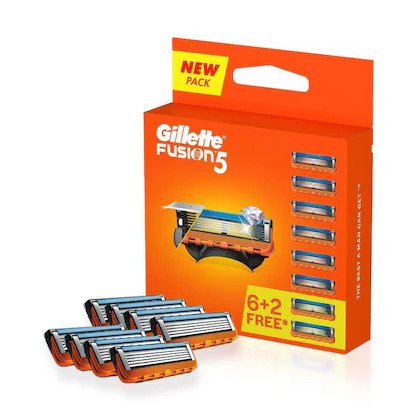 Gillette Fusion 5 Power 6+2free