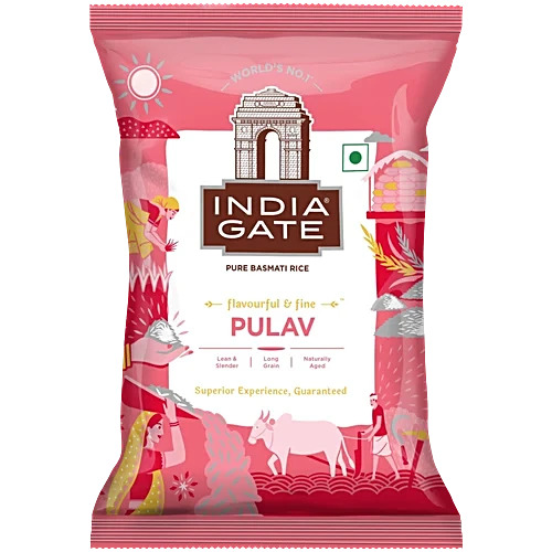 India Gate Pure Basmati Rice Pulav 1Kg