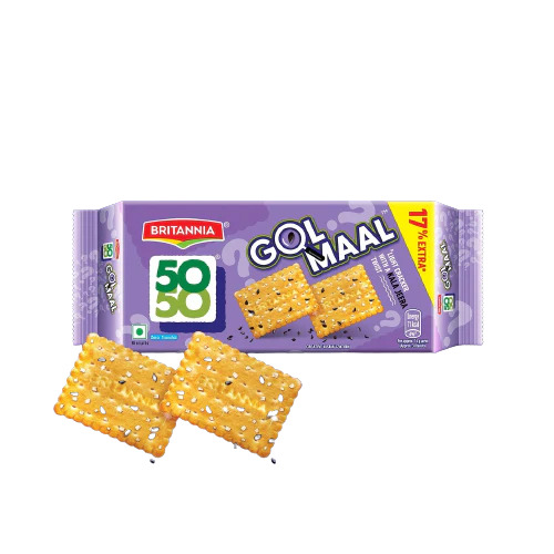Britannia 50 50 Gol Maal Biscuits, 61.5G