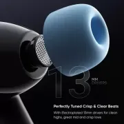 Mivi DuoPods D4 TWS,Rich Bass,50H Playtime,AI ENC,Low Latency,13mm,5.3 BT Bluetooth Headset (Black, True Wireless)