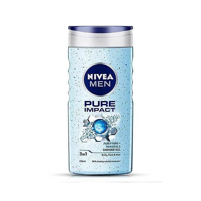Nivea Men Pure Impact Shower Gel, 250 ml