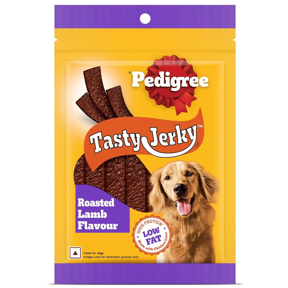 Pedigree Tasty Jerky Roasted Lamb Flavour 70gm